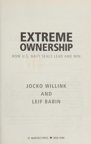 Cover of Extreme Ownership by Jocko Willink & Leif Babin